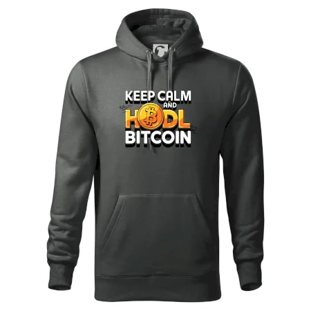 3D nápis Keep Calm and HODL Bitcoin