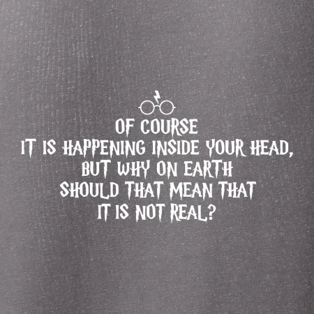 Of course it is happening inside your head