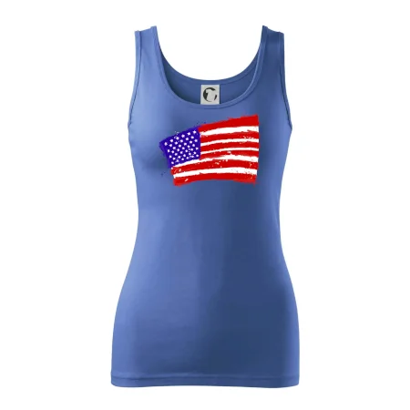 Americká vlajka ohnutá