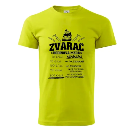 Hodinová mzda zvárač