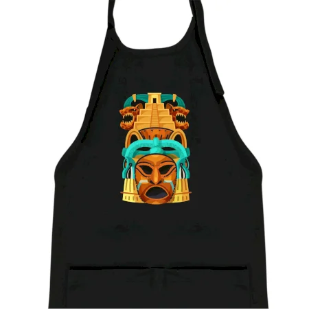 Mayová maska s pyramídou