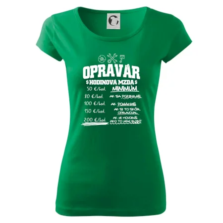 Hodinová mzda - opravár