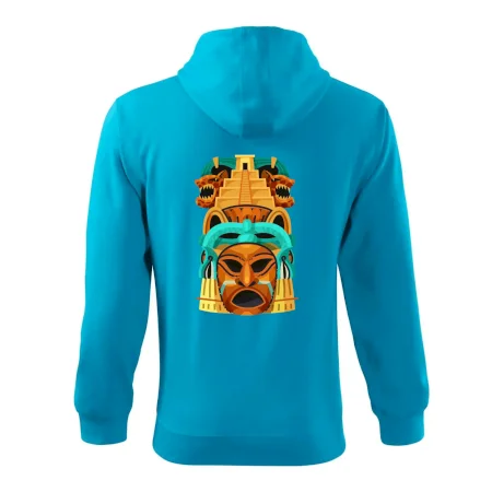 Mayová maska s pyramídou