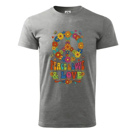 Peace and love - na výšku s květy
