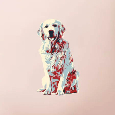 Zlatý retriever vintage