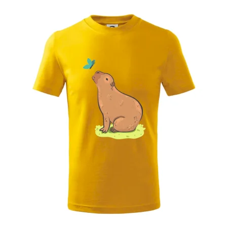 Kapybara a motýlik