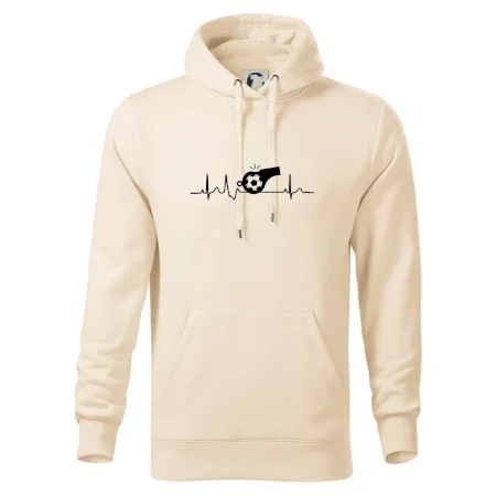 EKG futbal rozhodca a píšťalka