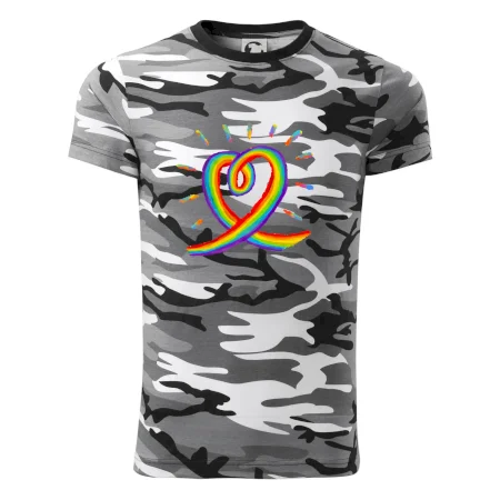 Srdce pride dúha kreslená