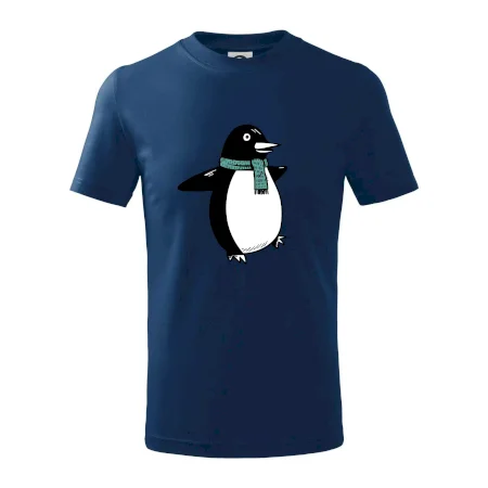 Tučniak so zeleným šálom