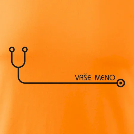 Doktor a sestrička - stetoskop s menom