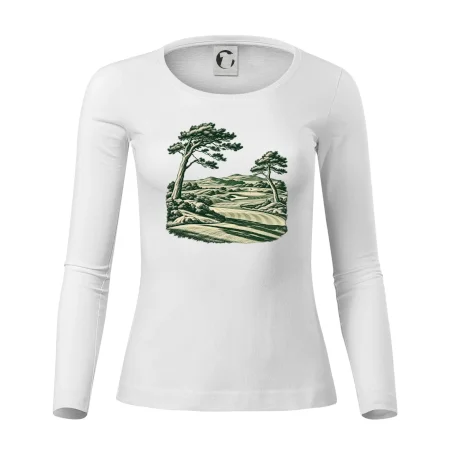 Golfové hřiště v retro rytině