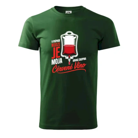 V prípade núdze je moja krvná skupina červené víno