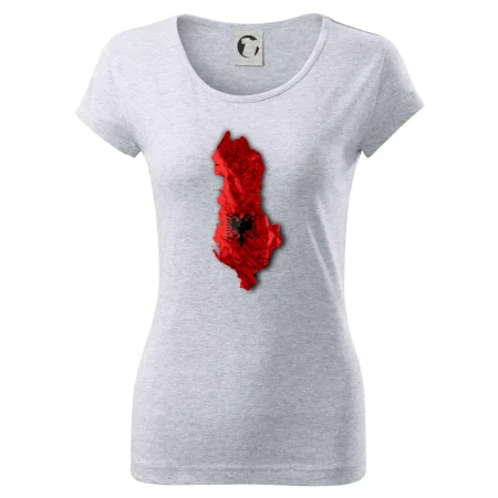 Mapa Albánsko reliéf hôr