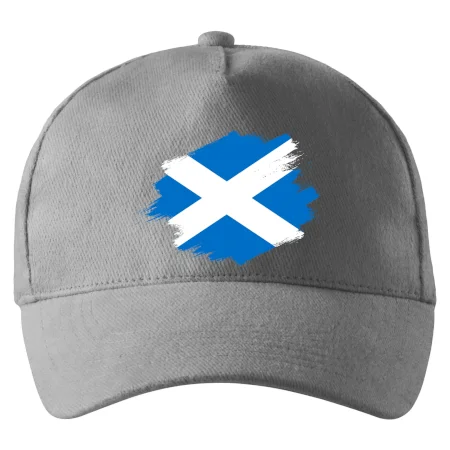 Škótska vlajka kreslená štetcom