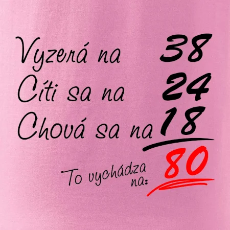 Vyzerá, cíti sa, chová sa - 80 rokov