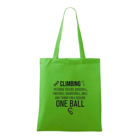 Climbing beacause one ball