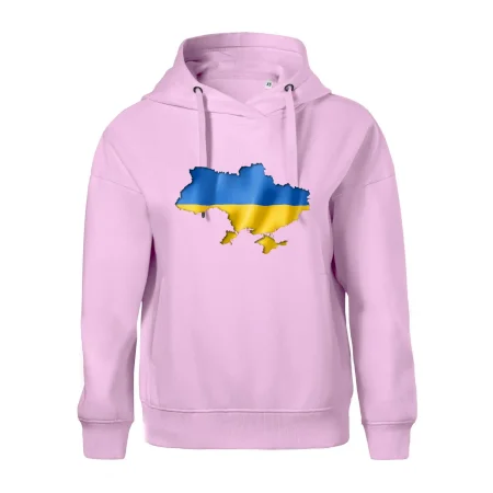 Ukrajina vlajka mapa