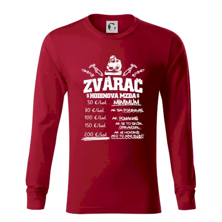 Hodinová mzda zvárač