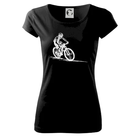 MTB kreslený cyklista