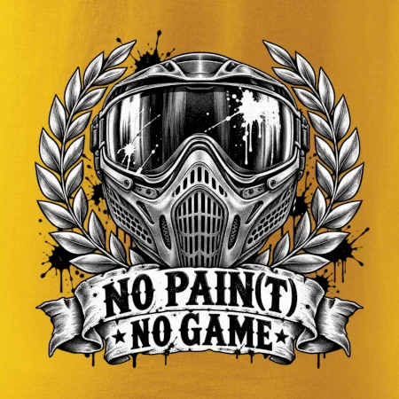 No Paint, No Game – motív s maskou