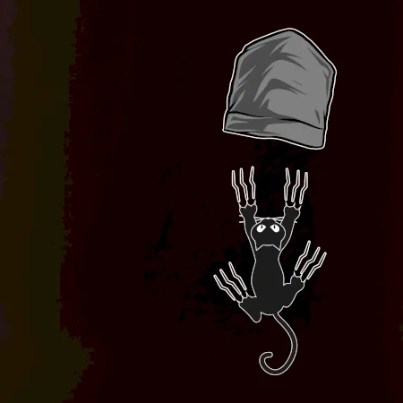 Mačka vypadla z vrecka