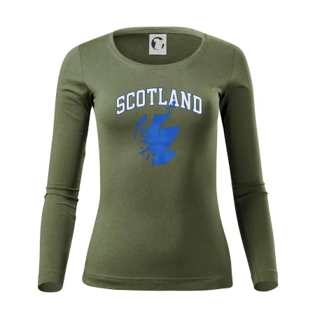 Scotland nápis s mapou