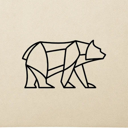 Geometria ľadový medveď chodiaci