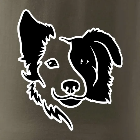 Border kólia obrys hlavy