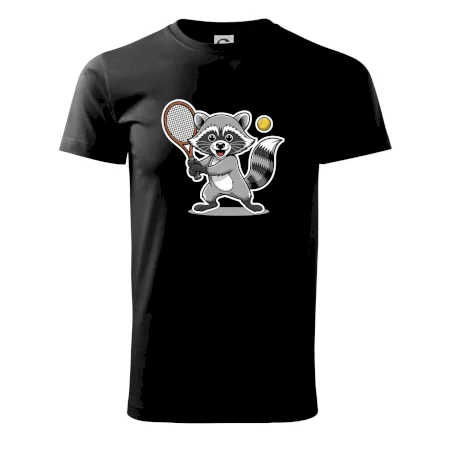 Mýval hrá tenis kreslený