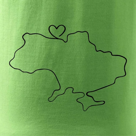 Mapa Ukrajiny - srdce