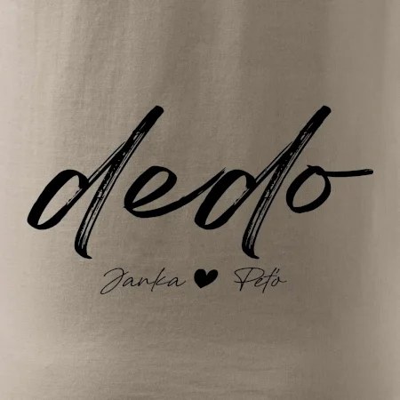 Dedo - tričko menami detí písacie písmo