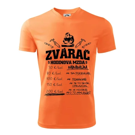 Hodinová mzda zvárač