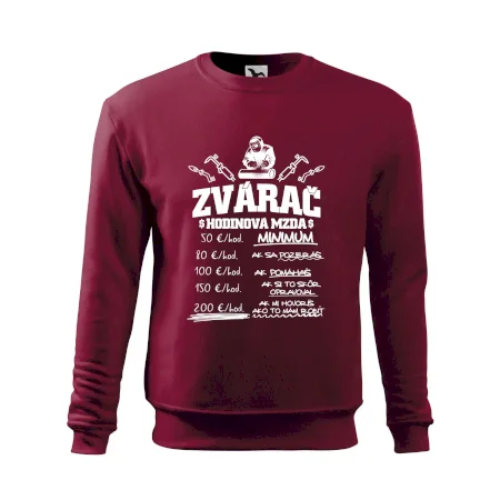 Hodinová mzda zvárač