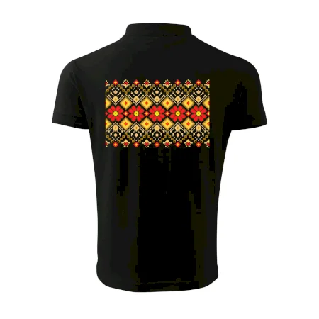 Ukrajinský vzor - Červené kvety