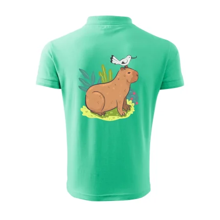 Kapybara a vtáčik