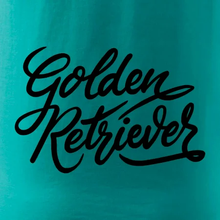 Golden retriever - nápis okrasný