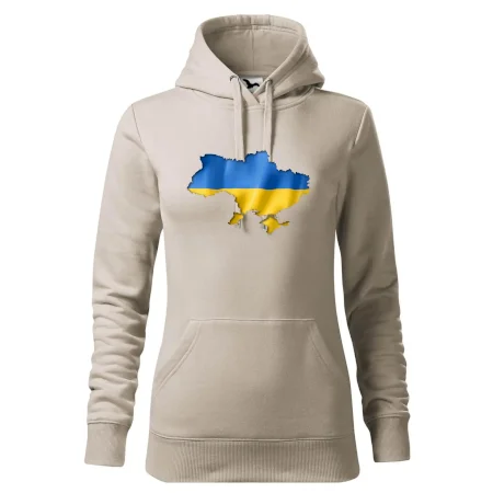 Ukrajina vlajka mapa