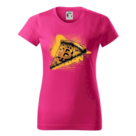 Bitcoin oranžová pizza