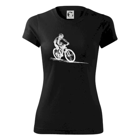 MTB kreslený cyklista