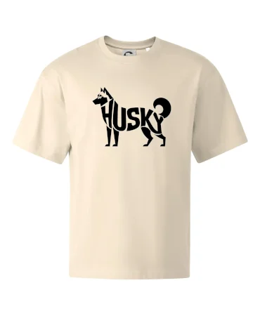 Husky nápis v tele