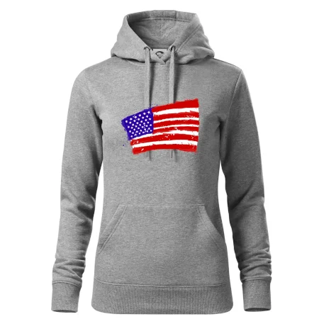 Americká vlajka ohnutá