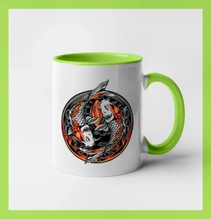 Yin & Yang Koi kapor - oranžový