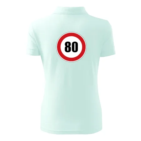 Dopravná značka - obmedzenie rýchlosti 80