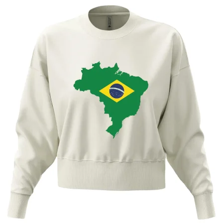 Brazília vlajka v mape