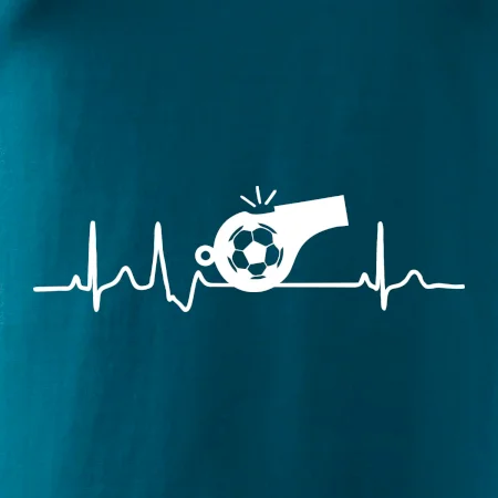 EKG futbal rozhodca a píšťalka