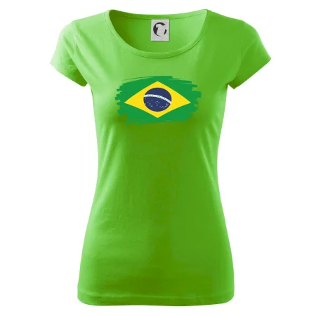 Brazília vlajka štetkou