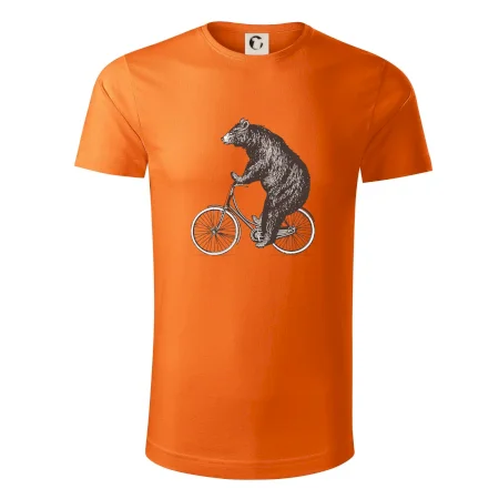 Medveď na bicykli