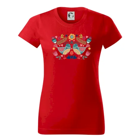 Folklór - dva farebné vtáčiky