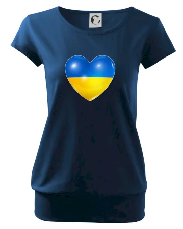 Ukrajina srdce vlajka