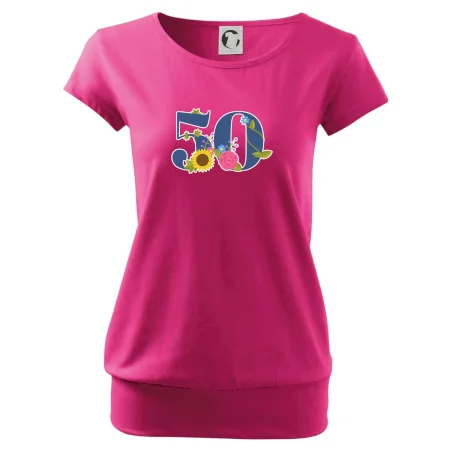 Kvetinové číslo kreslené - 50